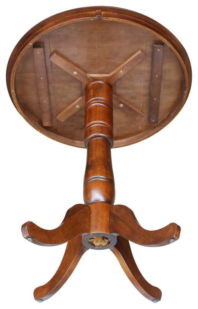 36" Round Top Pedestal Table, Espresso