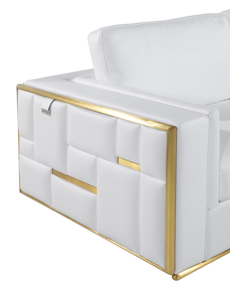 Luna Top Grain Italian Leather  Loveseat