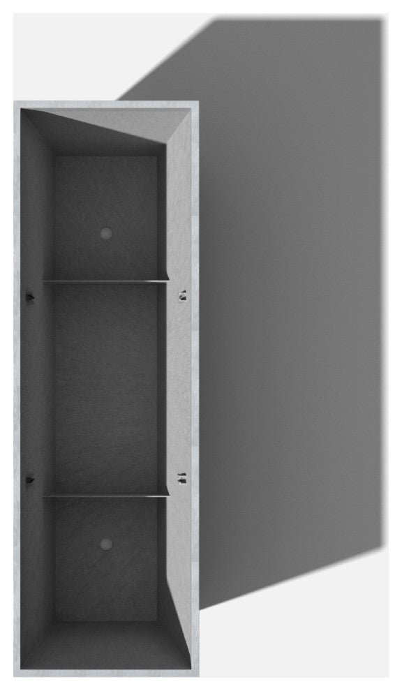 Midori Trough Planter, Grey, 31 Inch, 1 Pack