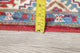 Hand Made Kazak Oriental Pakistani Traditional Runner Wool Rug, Red, 7'4"X2'10"