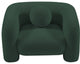 Emory Boucle Fabric Upholstered Upholstered Chair, Green