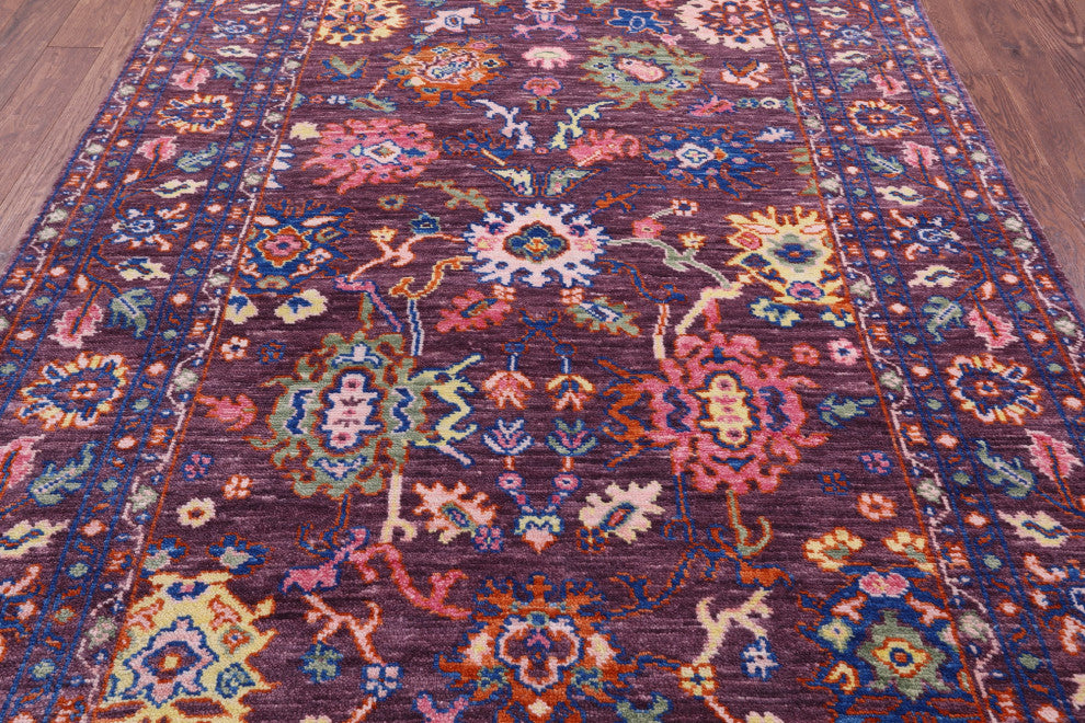 Turkish Oushak Hand Knotted Wool Rug 6' 2" X 9' 0" - Q15365