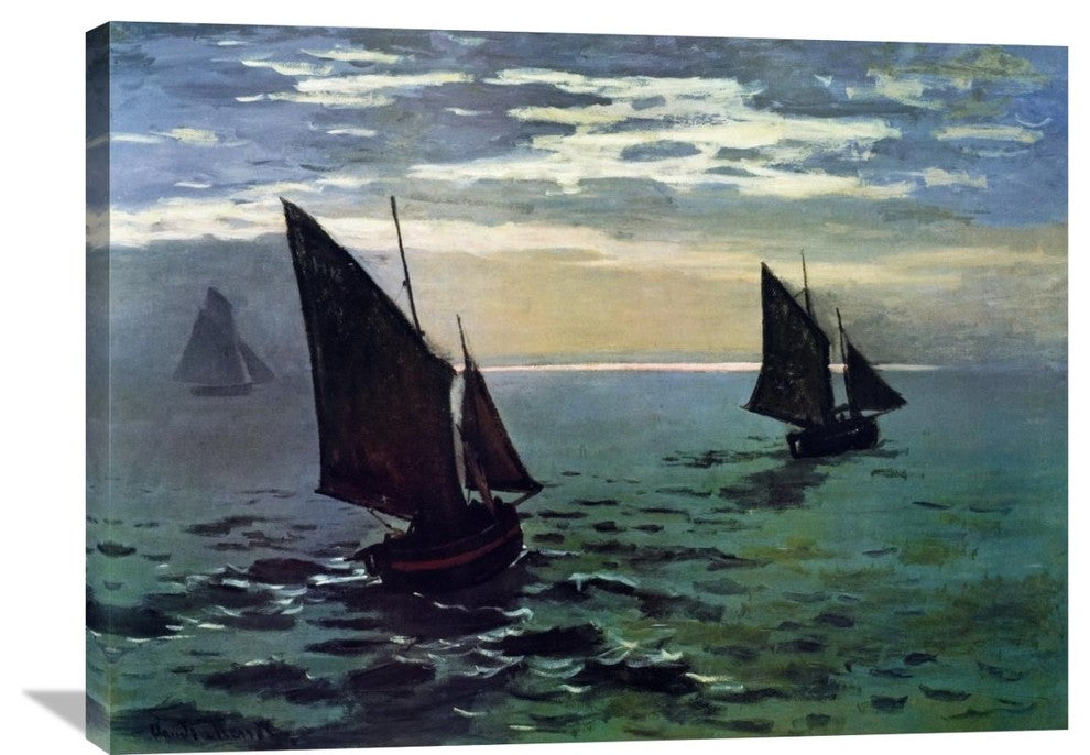 "Boats Leaving The Harbor" Artwork, 36"x27"