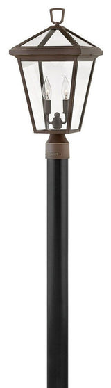 Hinkley 2 Lt Alford Place Outdoor Post Top/Pier Mount, Rubbed Bronze