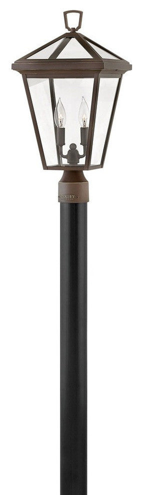 Hinkley 2 Lt Alford Place Outdoor Post Top/Pier Mount, Rubbed Bronze