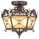 Livex 8823-64 Ceiling Mount, Palacial Bronze with Gilded Accents