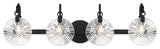 Addison 4-Light Bathroom Vanity Light, Matte Black