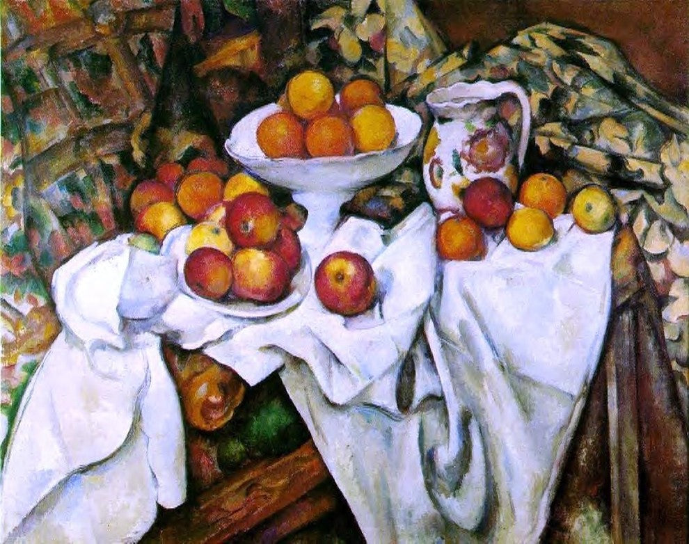 Paul Cezanne Apples and Oranges, 20"x25" Gallery Wrapped Canvas Print