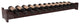 12-Bottle Scalloped Wine Rack, Redwood, Walnut + Satin