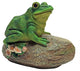 Frog Garden Rock Sitting Toad Statue