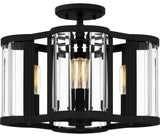 Quoizel Semi-Flush Mount 4-Light Semi-Flush Mount in Matte Black