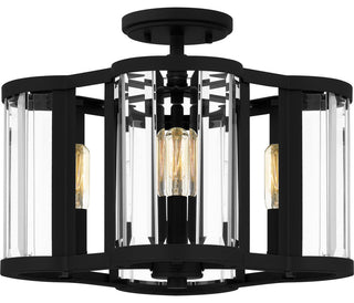 Quoizel Semi-Flush Mount 4-Light Semi-Flush Mount in Matte Black