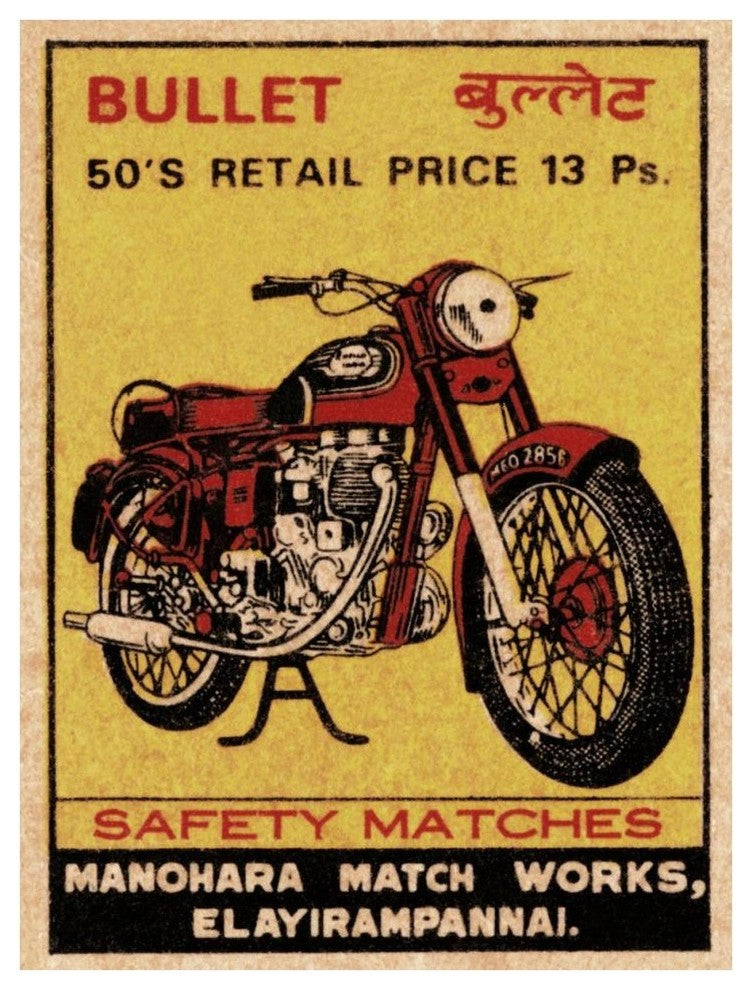 "Bullet Safety Matches" Digital Paper Print by Phillumenart, 32"x42"