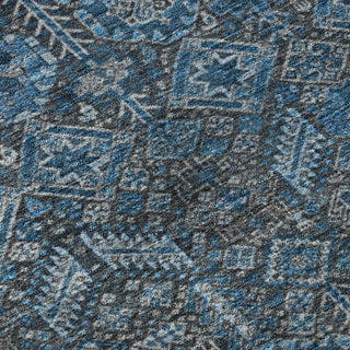 Premium Machine Washable Mayfield AMF574 Blue 9' x 12' Rug