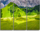 "Mountains in Castelluccio Panorama" Metal Wall Art, 3 Panels, 36"x28"