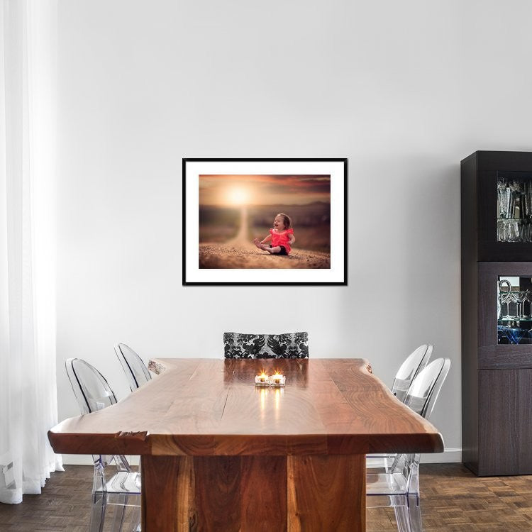 "Feelin Good" Framed Digital Print by Jake Olson, 38"x29"