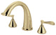 Kingston Brass Roman Tub Faucet, Polished Brass