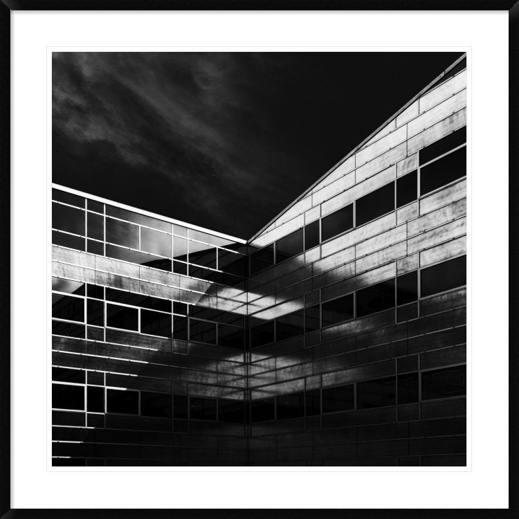 "The Dark Side Of Light" Framed Digital Print by Jeroen Van De, 38"x38"