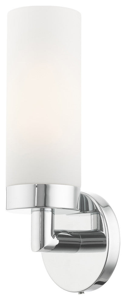 Polished Chrome Nautical, Industrial, Contemporary, Urban, Sleek Single Sconce