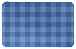 Blue Buffalo Check 34x21 Bath Mat