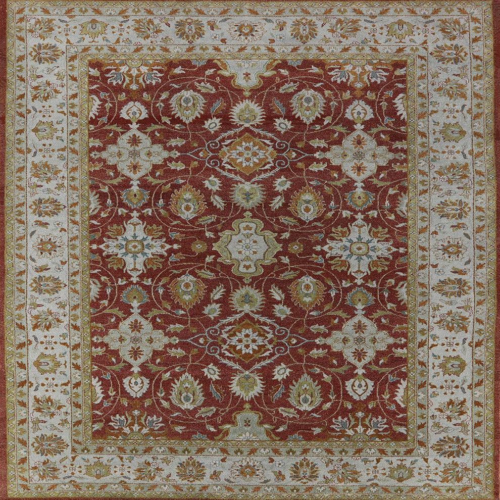 Ahgly Company Indoor Square Mid-Century Modern Area Rugs, 3' Square