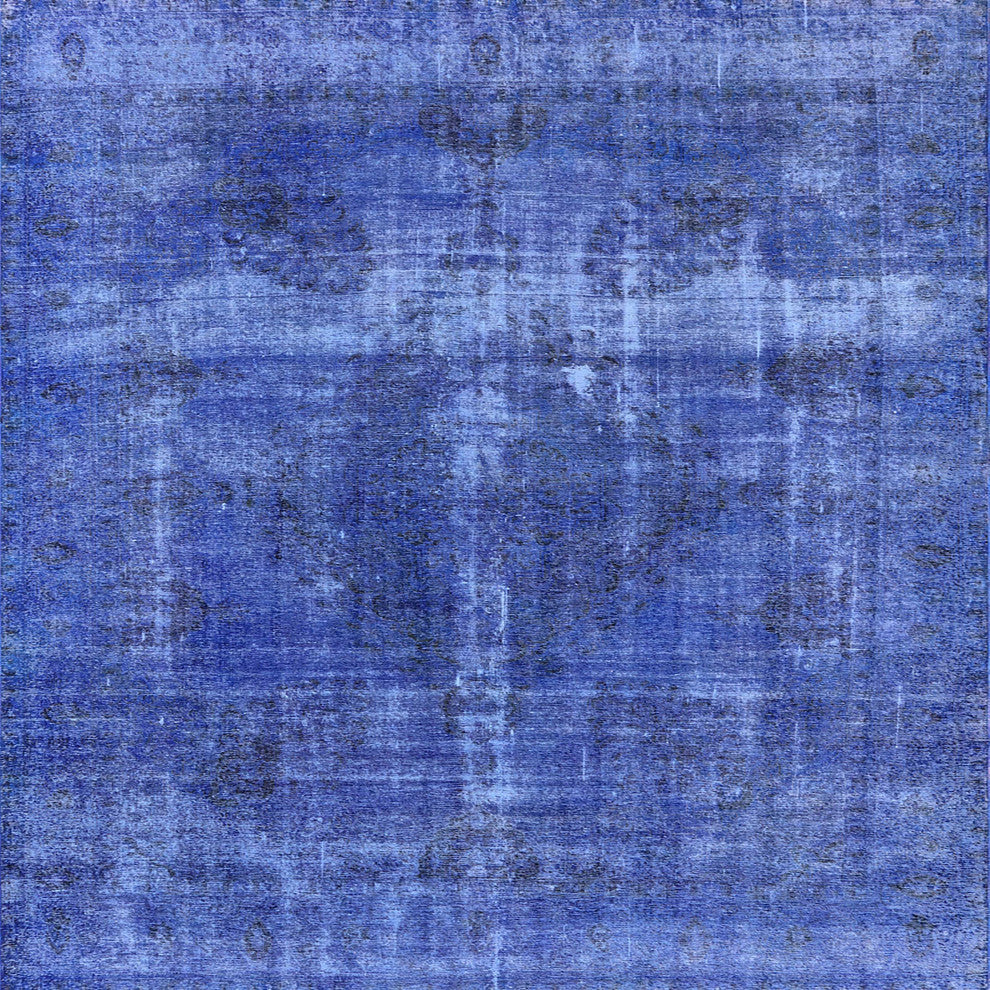 Ahgly Company Indoor Square Mid-Century Modern Area Rugs, 7' Square
