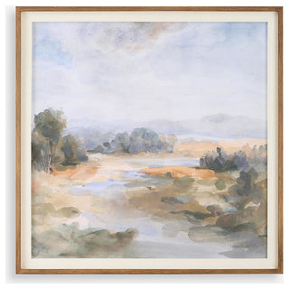 Uttermost 32379 River Afternoon 40" x 40" Framed Landscapes - Multicolored