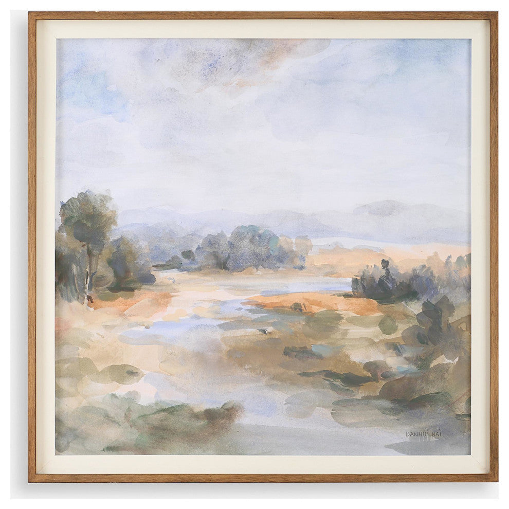 Uttermost 32379 River Afternoon 40" x 40" Framed Landscapes - Multicolored