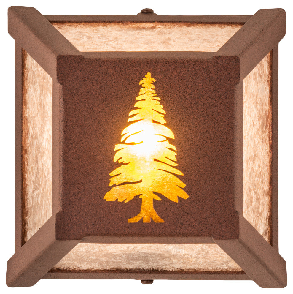 7 Wide Tall Pines Wall Sconce