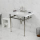 KVBH3622M86 36" Console Sink with Brass Legs (8", 3 Hole)