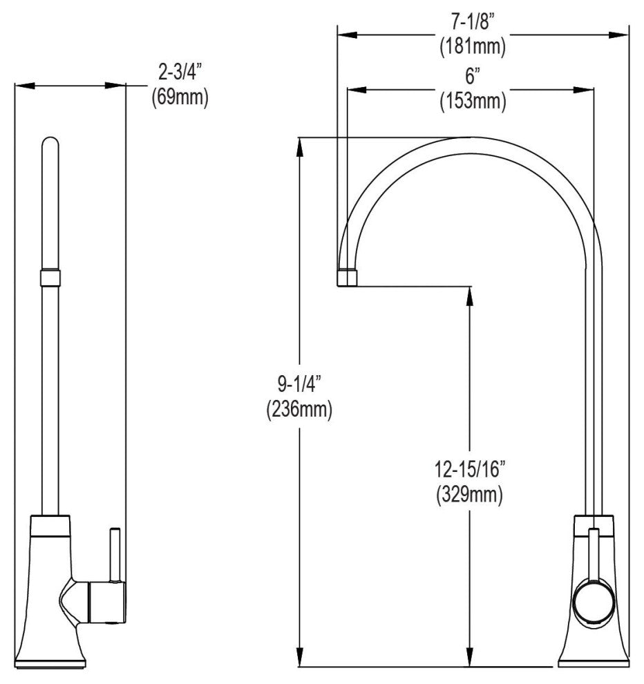 Elkay Avado Single Lever Filtered Beverage, Lustrous Steel