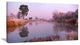 "Misty Autumn Sunrise Over River" Landscape Print Wall Art, 1 Panel, 60"x28"