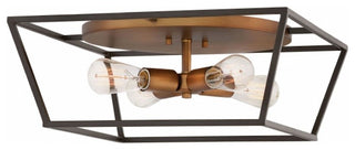 Fulton Flush Mount, Bronze