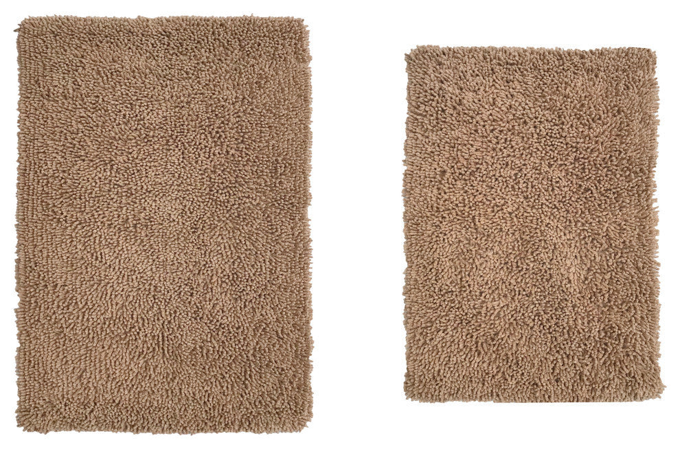 Fantasia Bath Rug Bath Rug Set, Machine Wash, 2-Piece Set, Linen