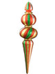 48" Green, Red And Gold Oversized Shatterproof Finial