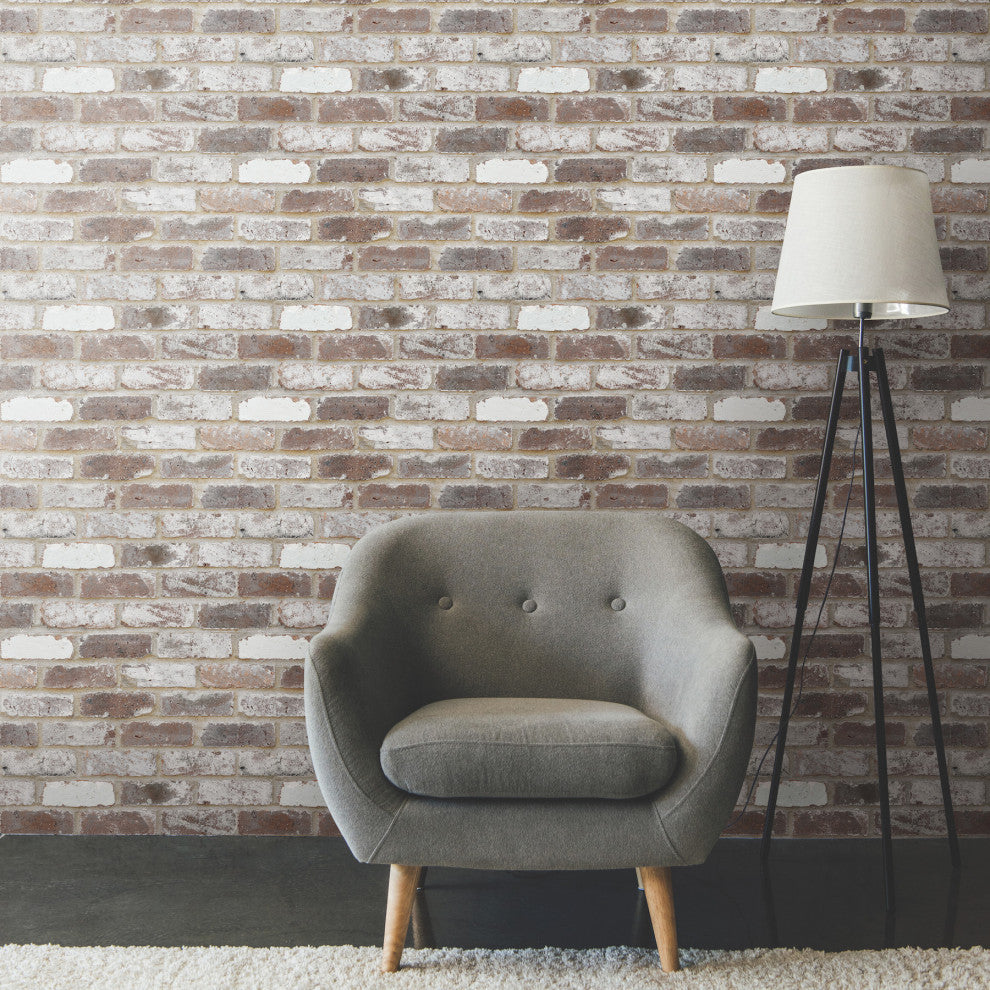 Reclaimed Brick Peel and Stick Wallpaper