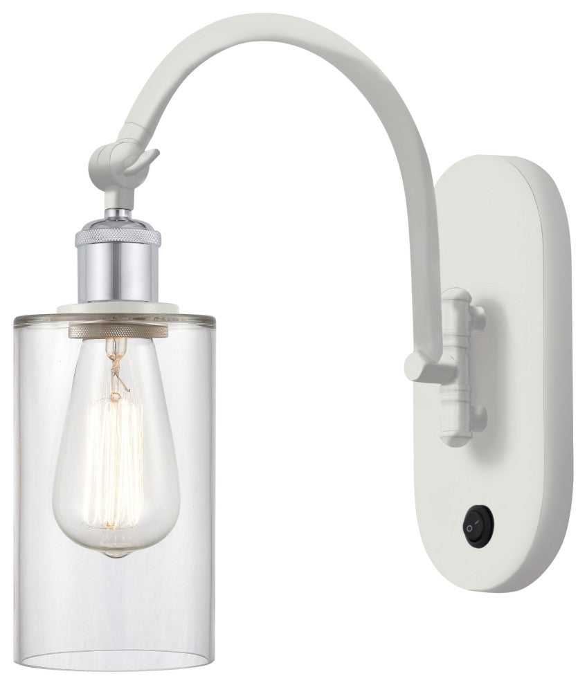 Innovations 518-1W-WPC-G802-LED 1-Light Sconce, White and Polished Chrome