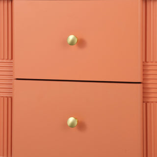 GDF Studio Maxine MDF 2-Drawer Nightstand, Orange