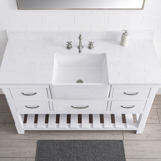 Wesley 54" Bathroom Vanity, White