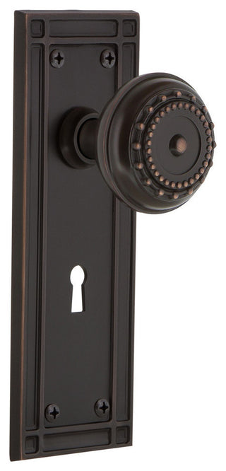 Mission Plate with Keyhole Double Dummy Meadows Door Knob