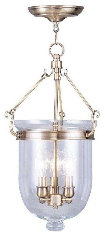 Jefferson Chain-Hang Light, Antique Brass