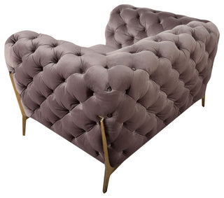 Divani Casa Sheila Modern Silver Fabric Chair