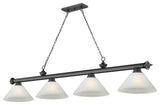 Zlite 2306-4BP-AWL14 4-Light Billiard, White Linen
