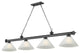 Zlite 2306-4BP-AWL14 4-Light Billiard, White Linen