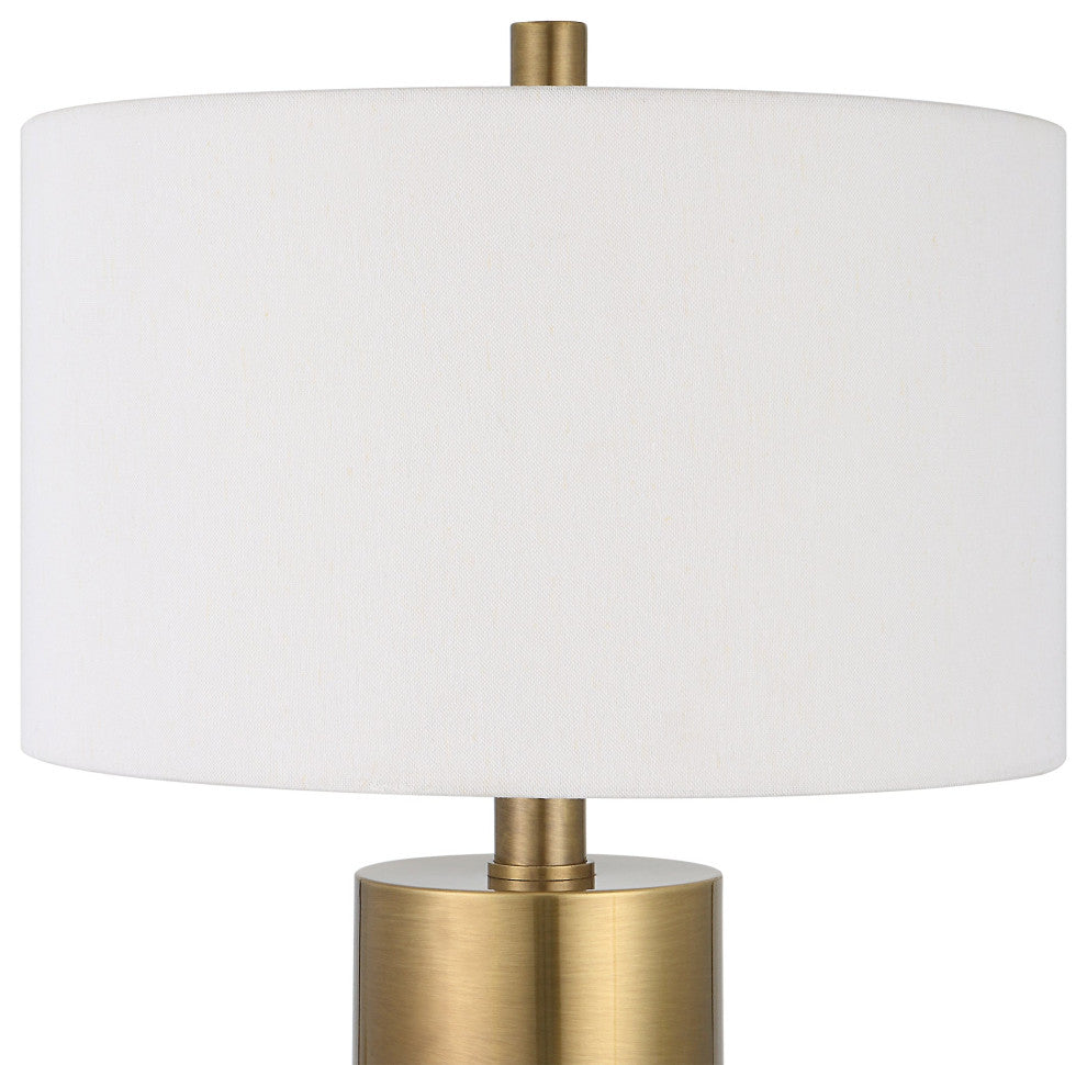 Uttermost Adelia Ivory and Brass Table Lamp