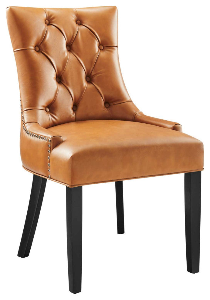Reggent Faux Leather Dining Chair, Tan