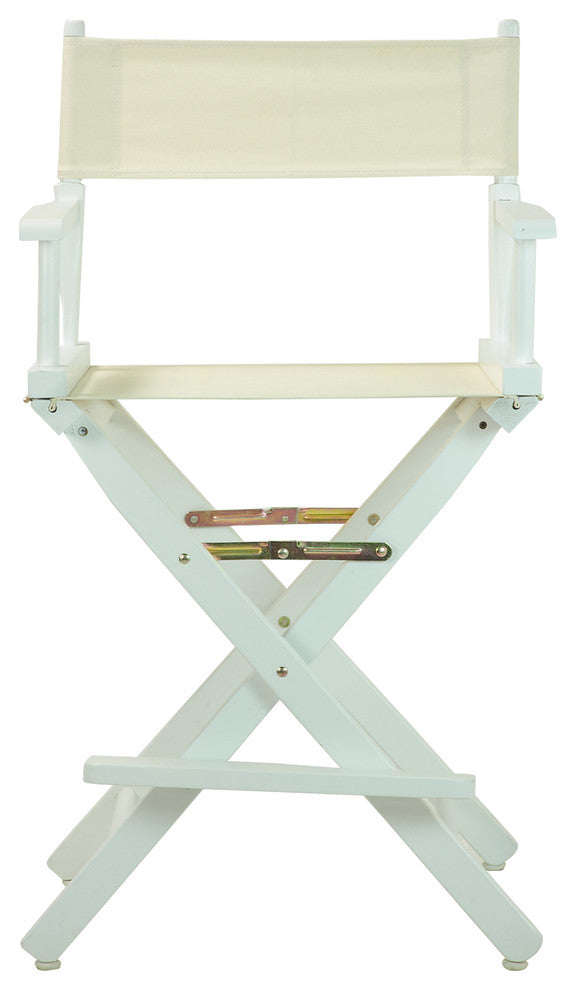 024" Director's Chair White Frame-Natural/Wheat Canvas