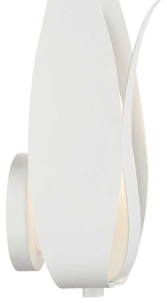 Broche 1-Light Matte White Wall Mount