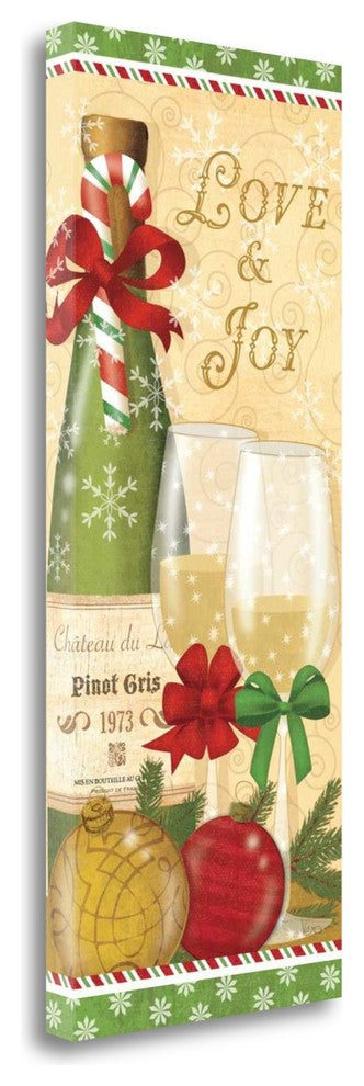 "Holiday Cheers III" By Veronique Charron, Giclee Print on Gallery Wrap Canvas