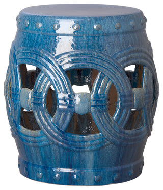 Eternity Stool/Table, Marine Blue 20x21
